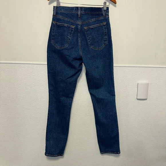 Abercrombie & Fitch Women’s Jeans Size 28 (6) Curve Blue Denim 90s Slim Straight - Picture 7 of 12